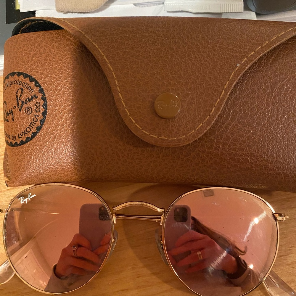 Round Metal Pink Ray-Bans